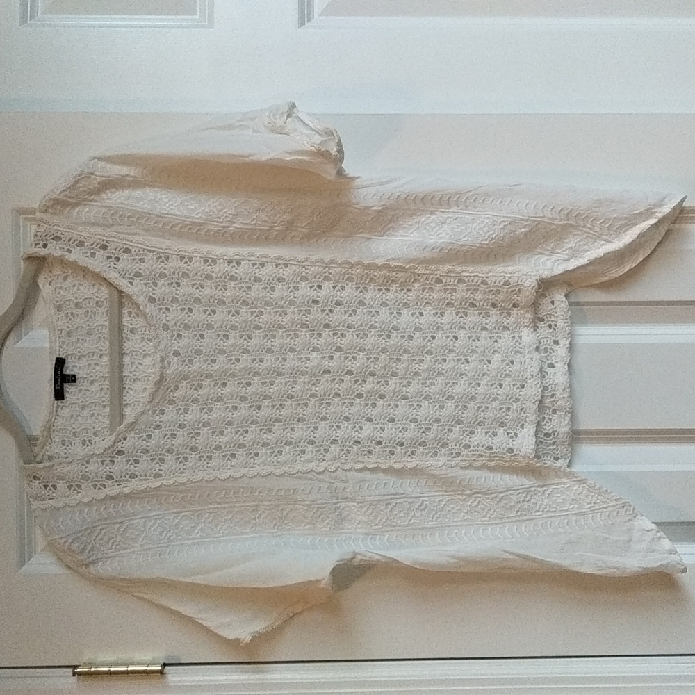 White Crochet blouse